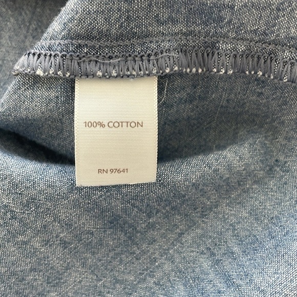 J Jill Chambray Denim Dress Size Small Shirt Dress - Picture 5 of 5